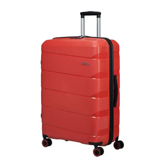 Valiza American Turister AIR MOVE 4 roti 75/28 TSA rosu coral