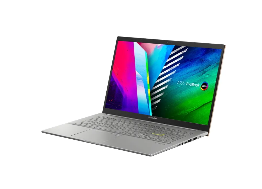 Laptop 15,6" ASUS Vivobook 15 OLED K513EA, Hearty Gold, Intel Core i3-1125G4, 8GB/256GB, Fără SO
