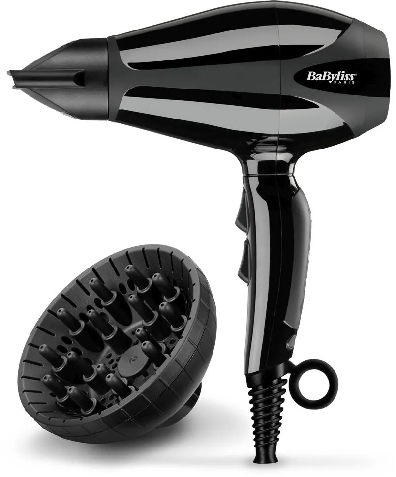 Фен BaByliss Compact Pro 6715E, 2400 Вт, Чёрный
