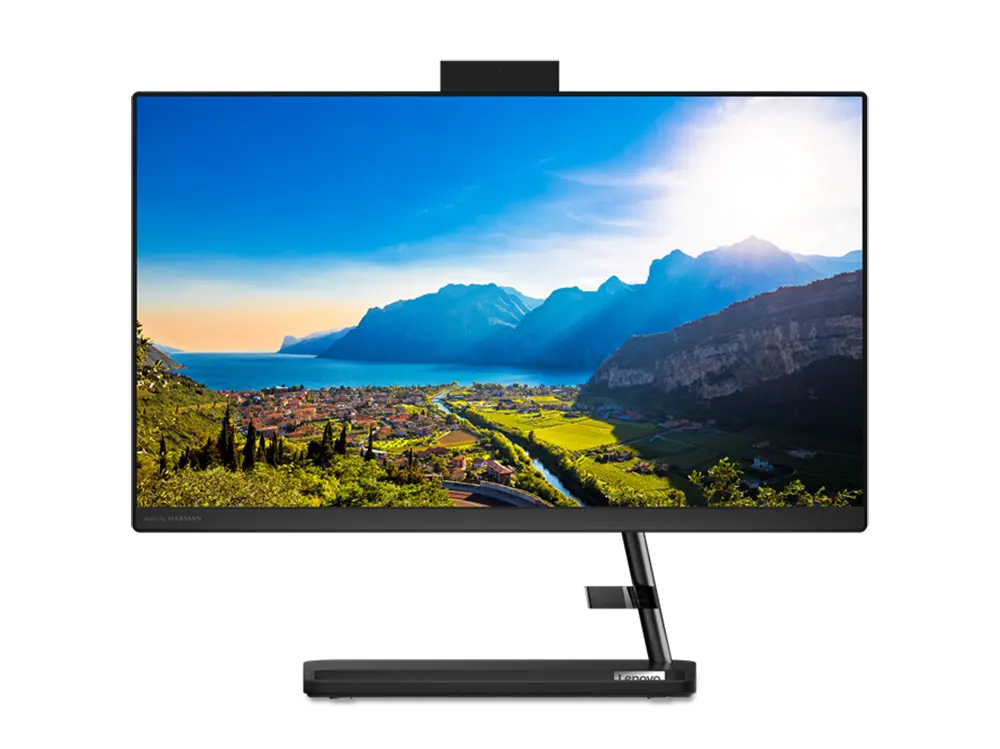 Computer All-in-One Lenovo IdeaCentre 3 22ITL6, 21,5", Intel Core i3-11100B, 8GB/256GB, Windows 11 Home, Negru