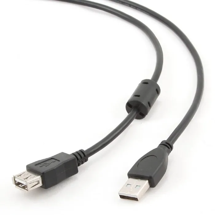 Cablu prelungitor Cablexpert CCF-USB2-AMAF-6, USB Type-A (M)/USB Type-A (F), 1,8m, Negru