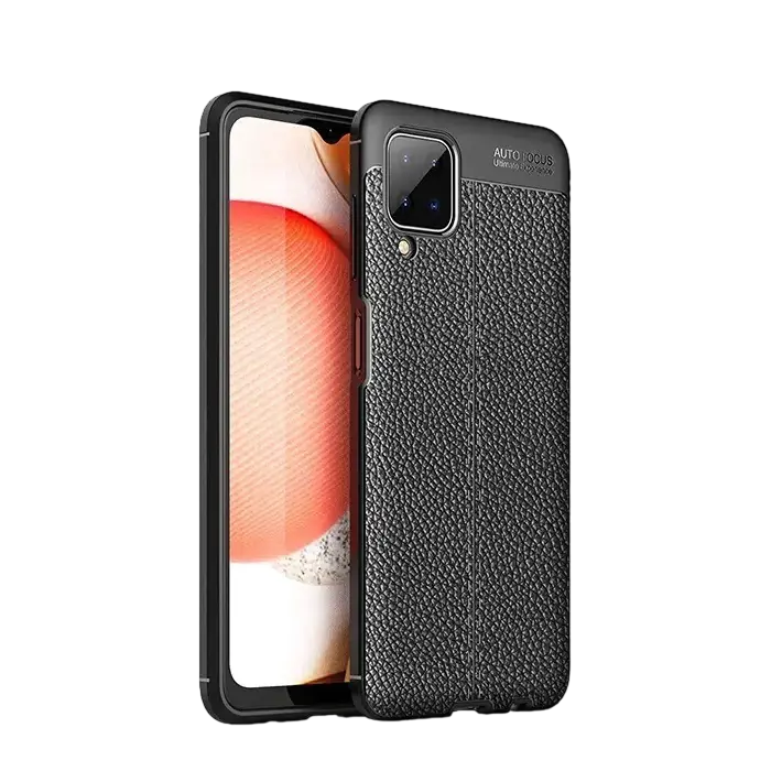 Чехол Xcover Galaxy A12 - Leather, Чёрный