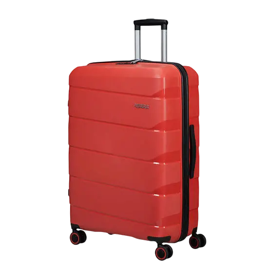 Valiza American Turister AIR MOVE 4 roti 75/28 TSA rosu coral