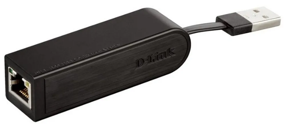 Сетевой адаптер D-Link DUB-E100/E1A, Чёрный