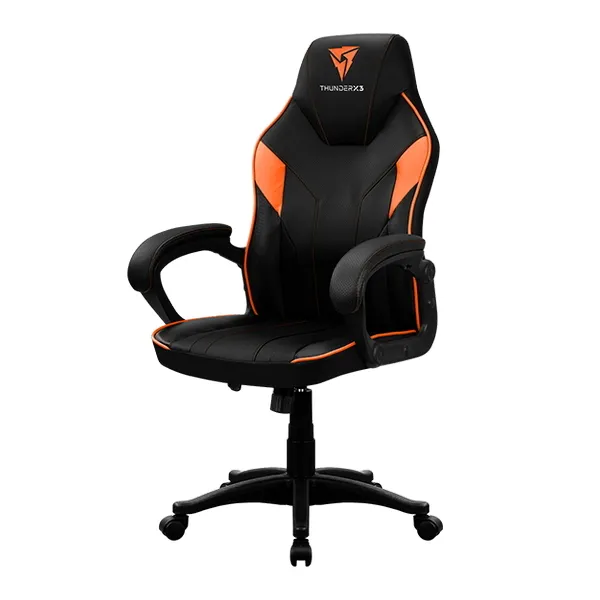 Scaun Gaming ThunderX3 EC1, PU Piele, Negru/Portocaliu