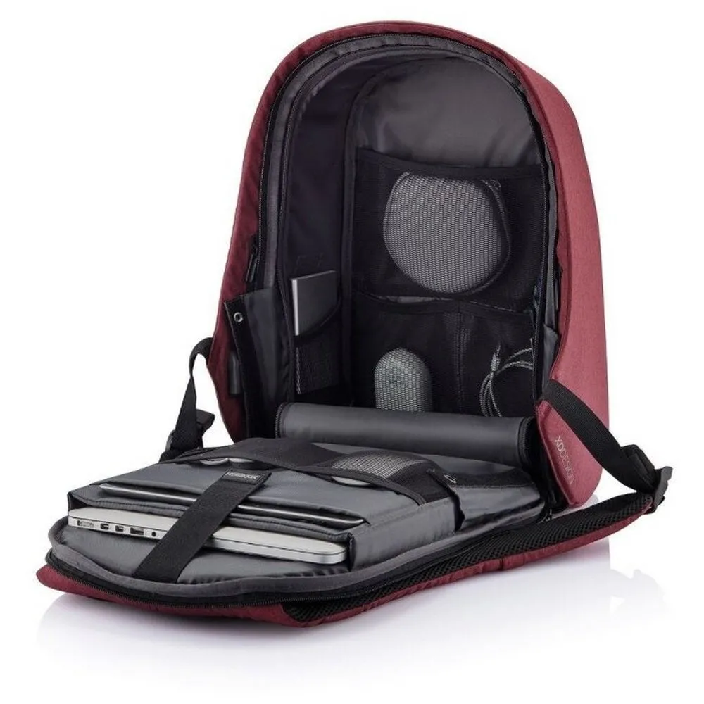 Rucsac pentru Laptop Bobby Hero Regular, 15.6", Piele artificială, Roșu