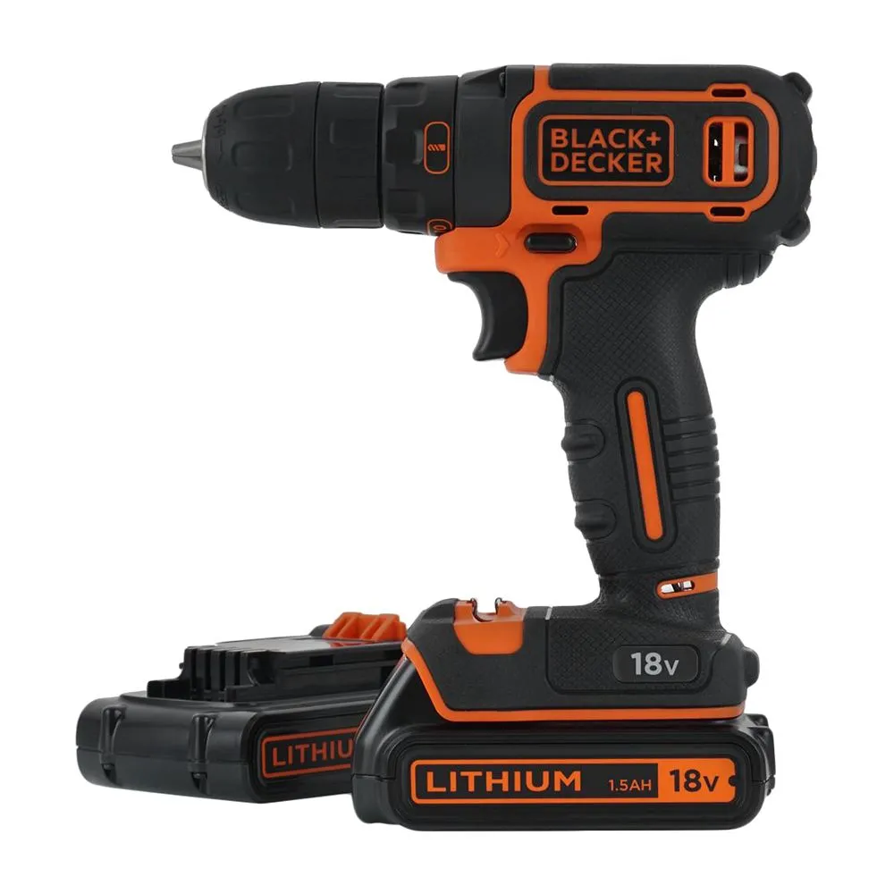 Аккумуляторная дрель-шуруповерт Black+Decker BDCDC18B-QW