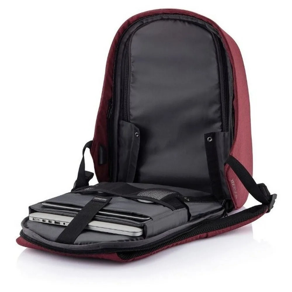 Rucsac pentru Laptop Bobby Hero Regular, 15.6", Piele artificială, Roșu
