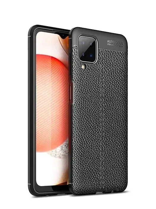 Чехол Xcover Galaxy A12 - Leather, Чёрный