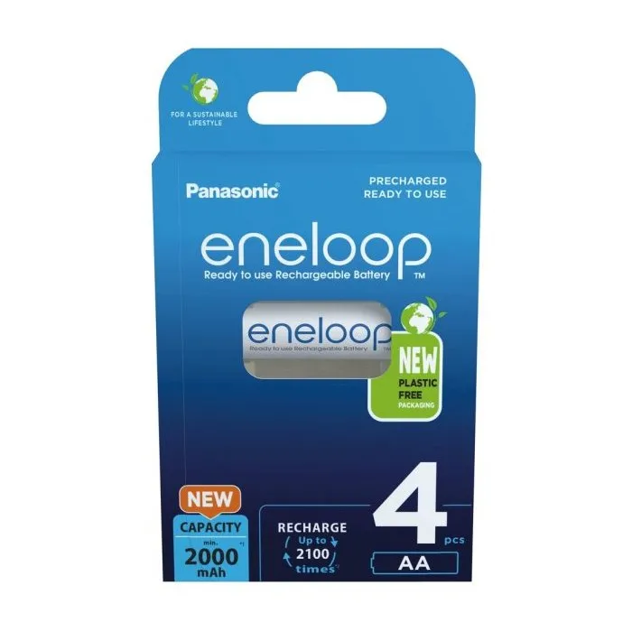  AA  Eneloop 2000mAh, Blister*4, Panasonic, BK-3MCDE/4BE