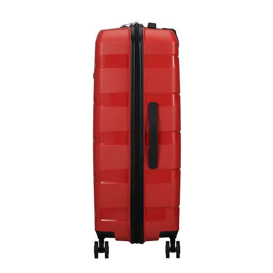 Valiza American Turister AIR MOVE 4 roti 75/28 TSA rosu coral
