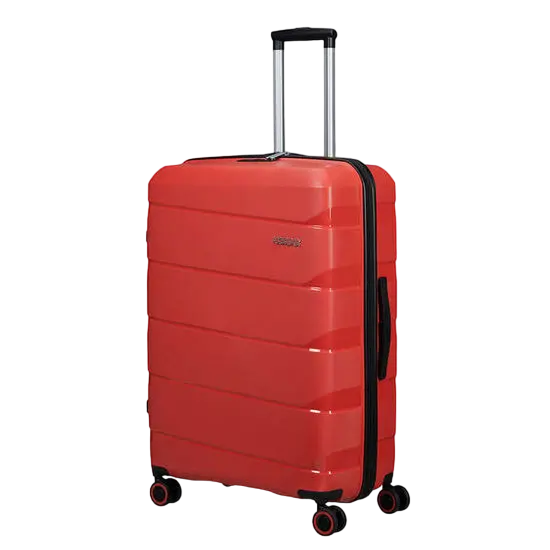 Valiza American Turister AIR MOVE 4 roti 75/28 TSA rosu coral