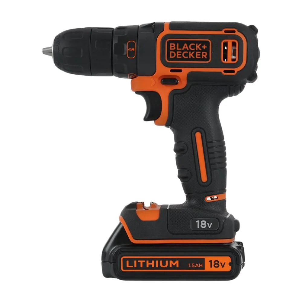 Аккумуляторная дрель-шуруповерт Black+Decker BDCDC18B-QW