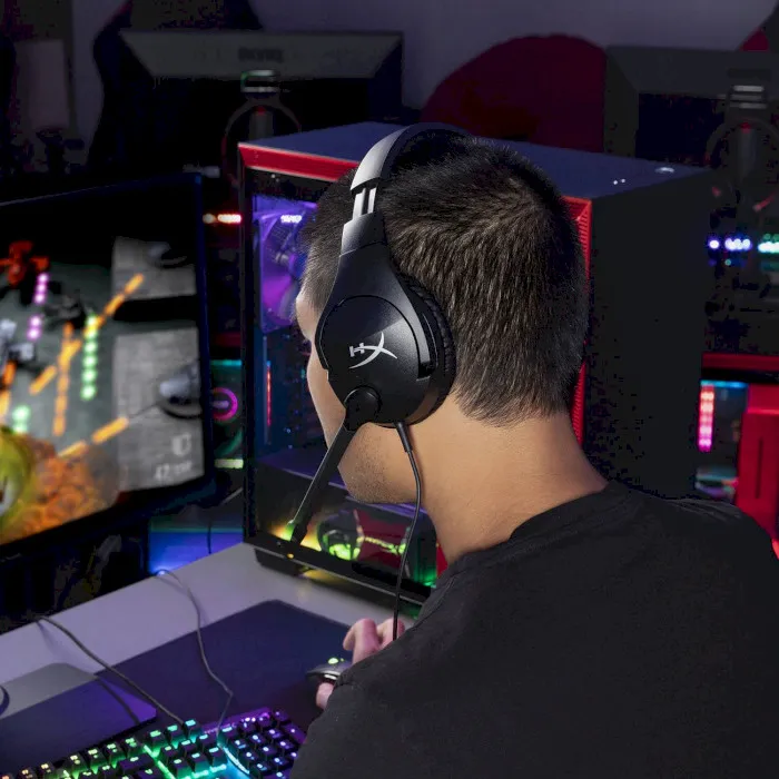 Căști gaming HyperX Cloud Stinger S, Cu fir, Negru