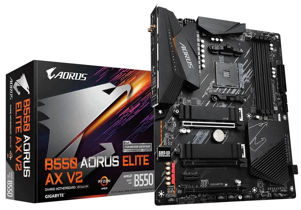 Материнская плата Gigabyte B550 AORUS ELITE AX V2, AM4, AMD B550, ATX
