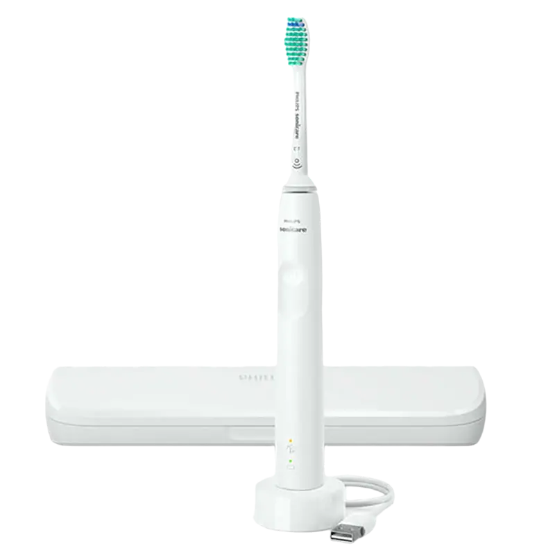 Periuța de dinți electrică sonică Philips HX3673/13, Alb