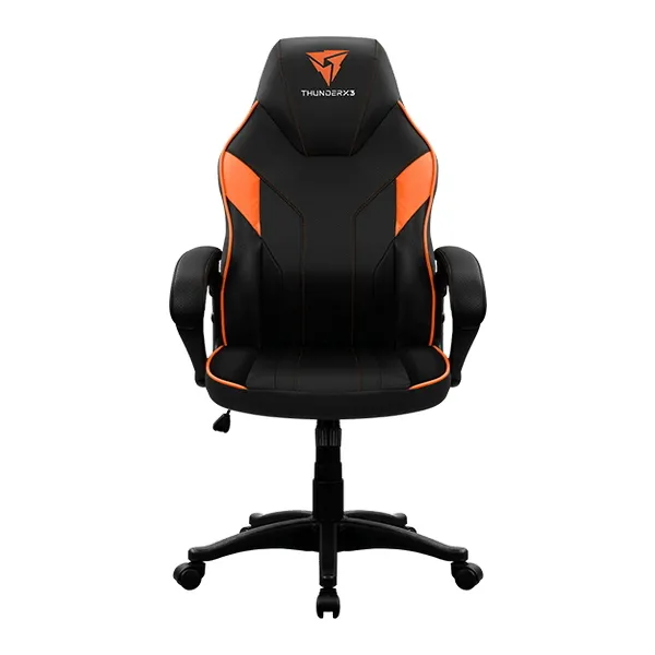 Scaun Gaming ThunderX3 EC1, PU Piele, Negru/Portocaliu