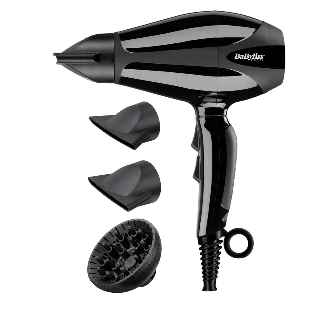 Фен BaByliss Compact Pro 6715E, 2400 Вт, Чёрный