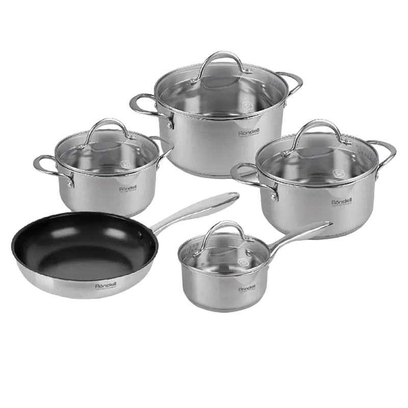Набор посуды Rondell RDS-1290, 1,9л, Нержавеющая сталь