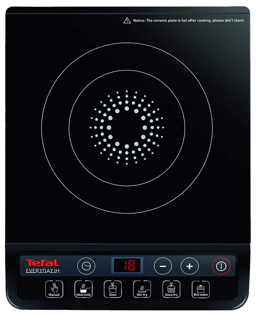 Plită electrică mini Tefal EveryDay, Negru