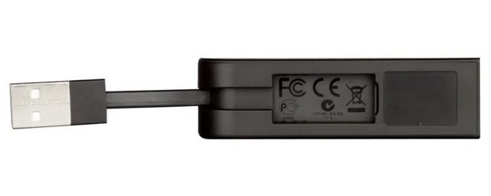 Сетевой адаптер D-Link DUB-E100/E1A, Чёрный