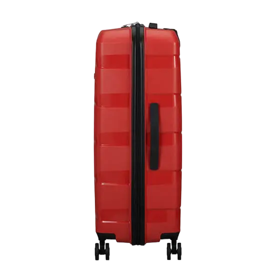Valiza American Turister AIR MOVE 4 roti 75/28 TSA rosu coral