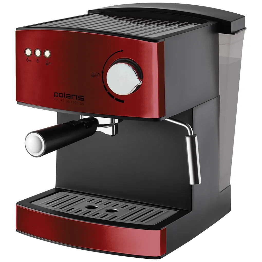 Espressor manual Polaris PCM1528AE, 850W, Roșu