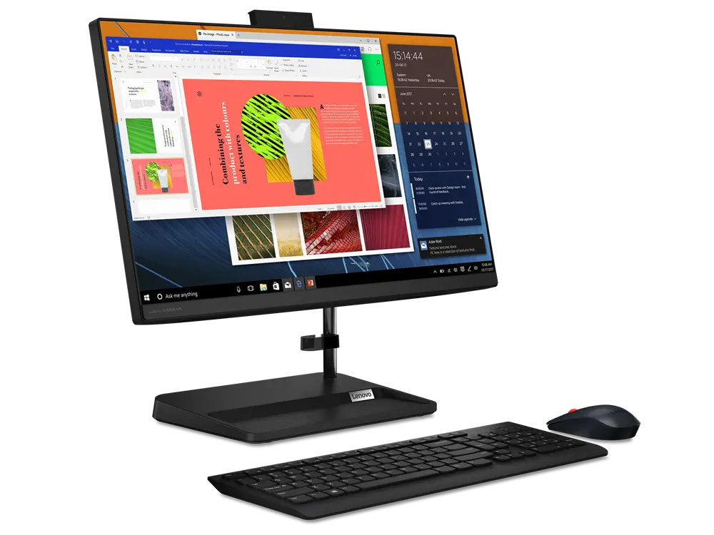 Computer All-in-One Lenovo IdeaCentre 3 22ITL6, 21,5", Intel Core i3-11100B, 8GB/256GB, Windows 11 Home, Negru