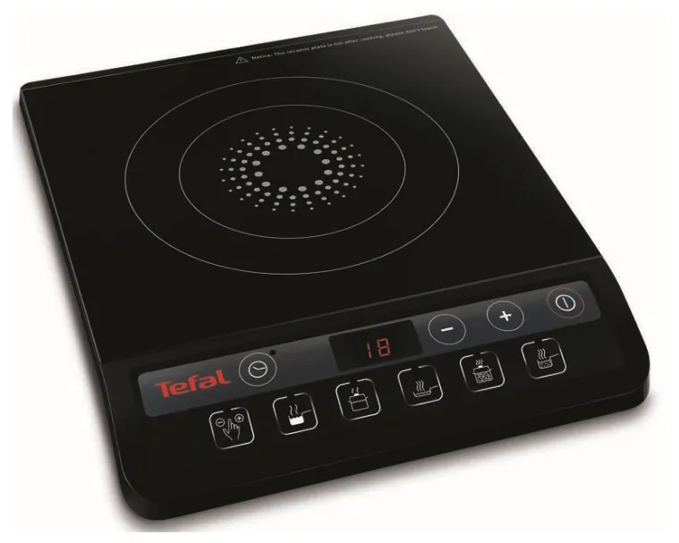 Plită electrică mini Tefal EveryDay, Negru