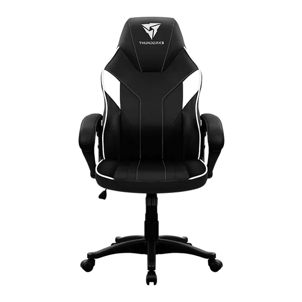 Scaun Gaming ThunderX3 EC1, PU Piele, Negru/Alb