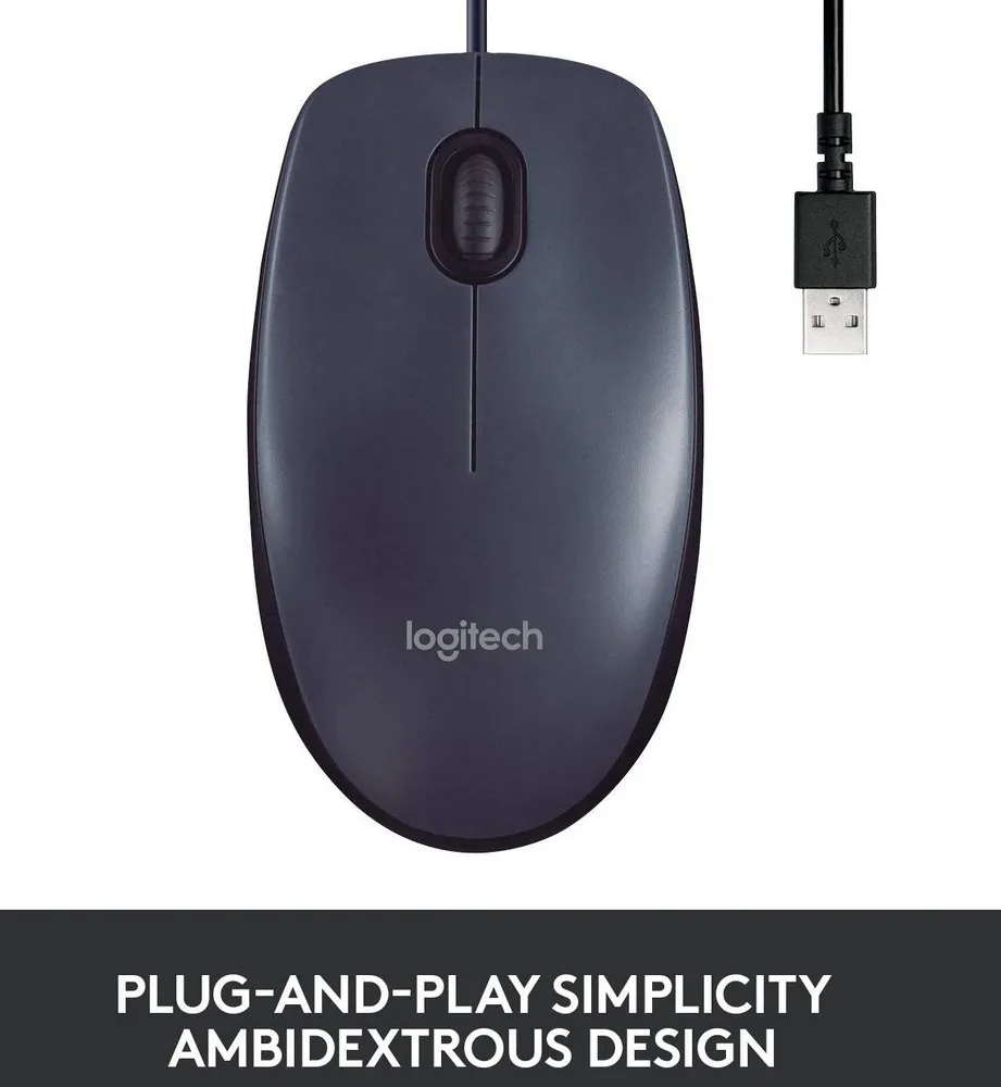 Мышь Logitech B100, Чёрный