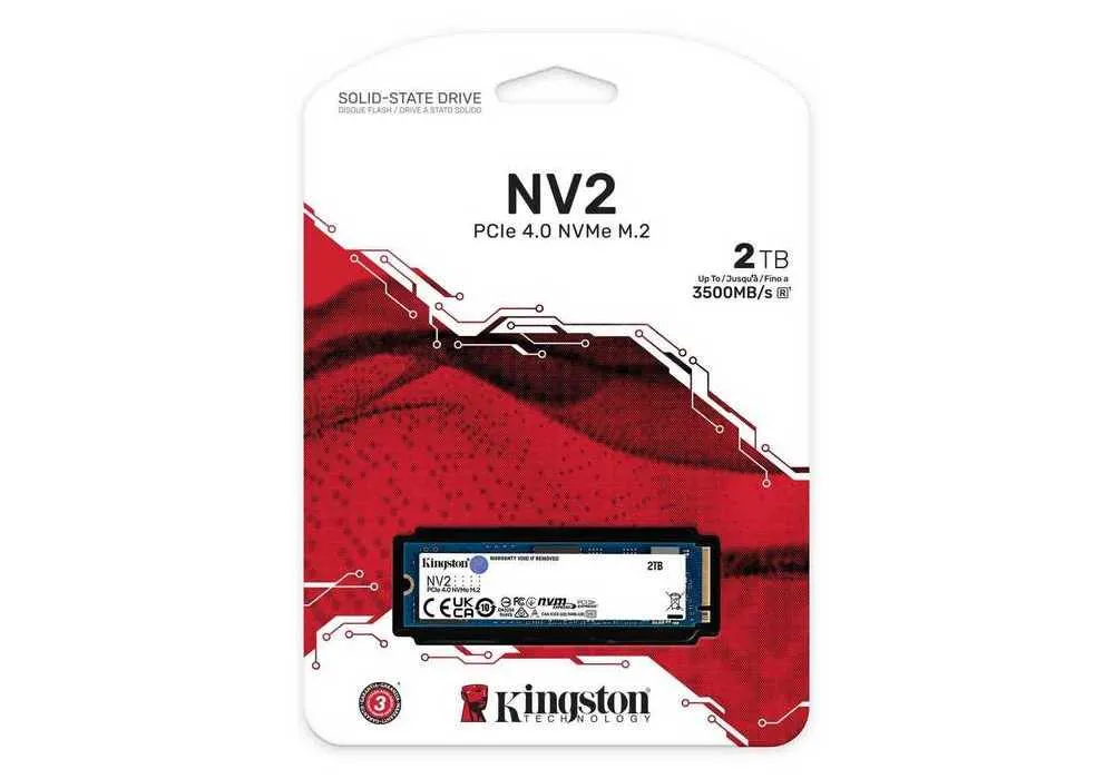 Накопитель SSD Kingston NV2, 2000Гб, SNV2S/2000G