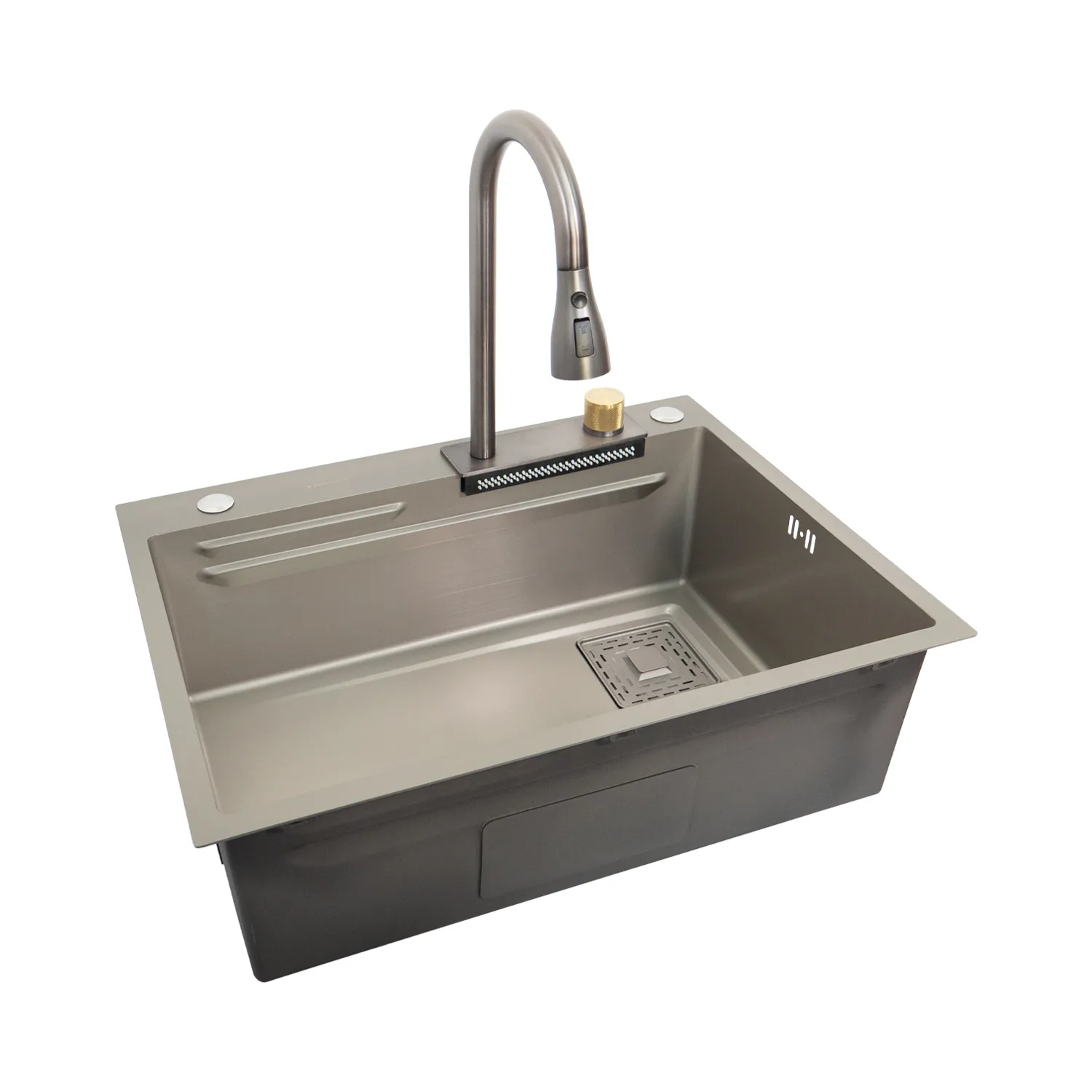 Chiuveta handmade SanDonna HD6850 (Crom Satin)