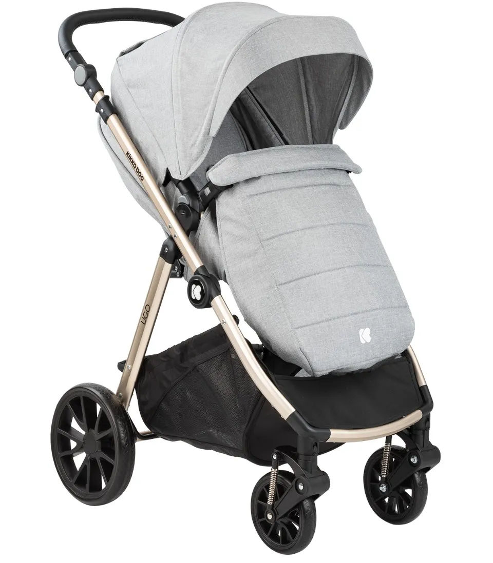 Cărucior 3-în-1 Kikka Boo Ugo, Gri deschis