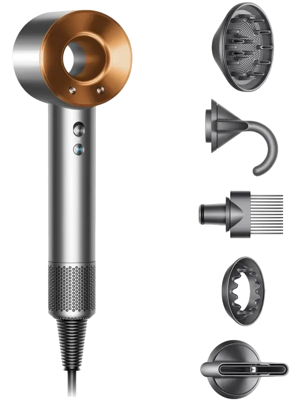 Фен Dyson Supersonic HD07, 1600Вт, Nickel/Cooper