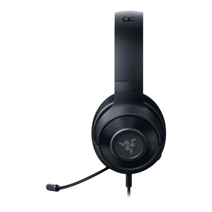 Gaming Headset Razer Kraken X, 40mm drivers, 12-28kHz, 32 Ohm, 109db, 250g, 1.3m, 3.5mm, Black