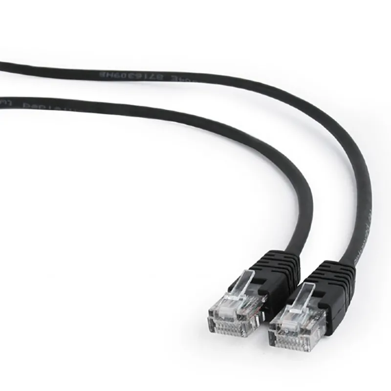 Patch cord Cablexpert PP12-1M/BK, CAT5e UTP, 1m, Negru