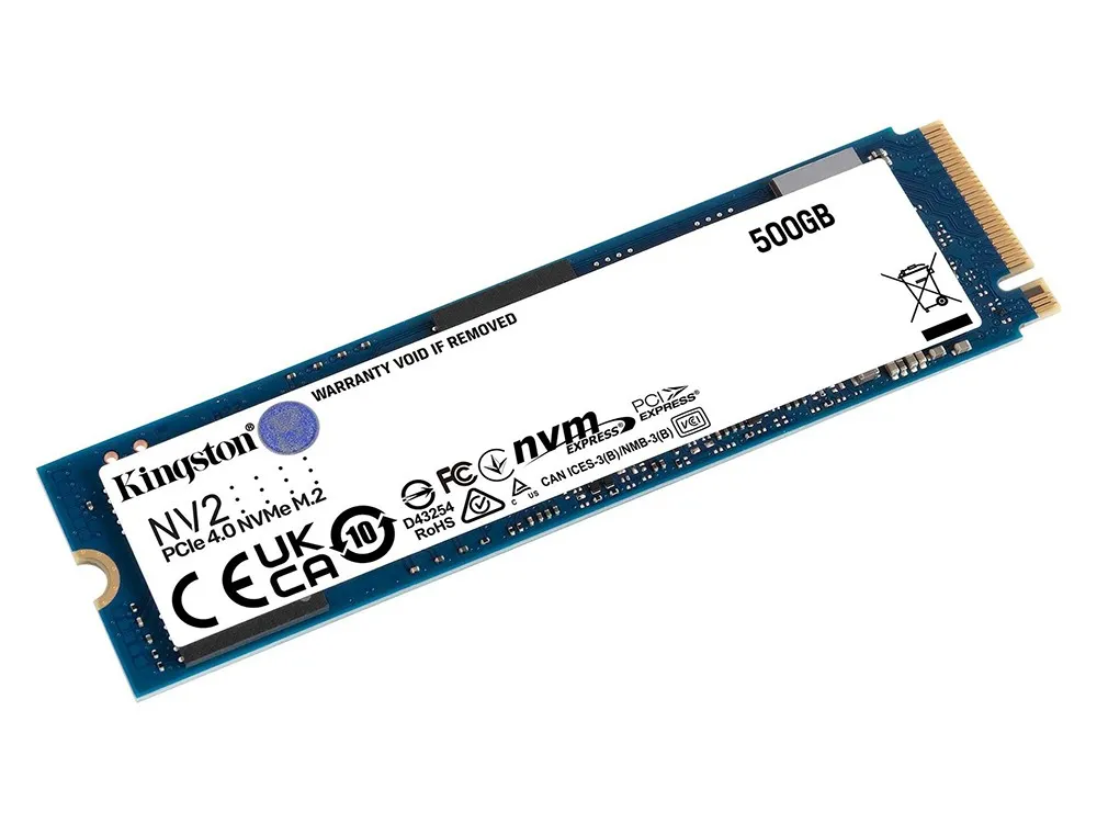 Накопитель SSD Kingston NV2, 500Гб, SNV2S/500G