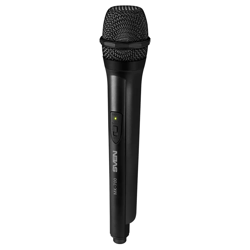Microfon Karaoke SVEN MK-700, Fără fir, Negru