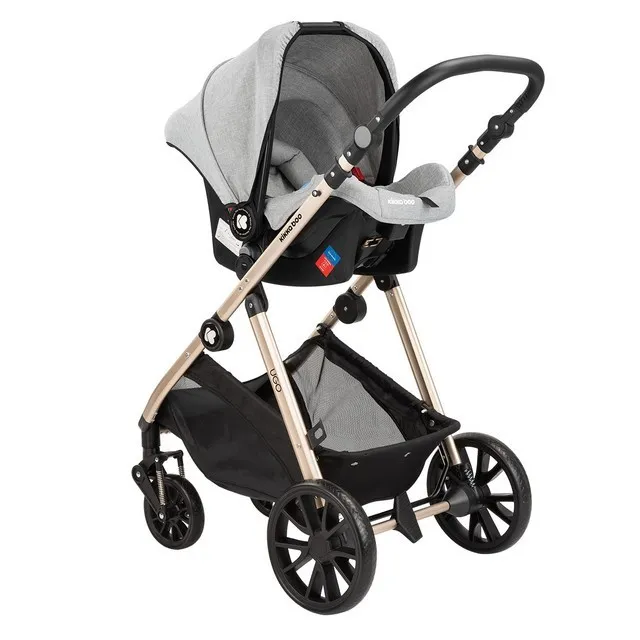 Cărucior 3-în-1 Kikka Boo Ugo, Gri deschis