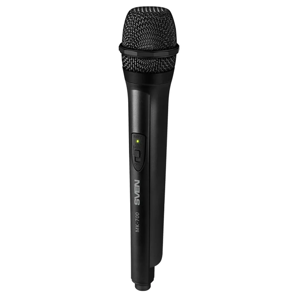 Microfon Karaoke SVEN MK-700, Fără fir, Negru