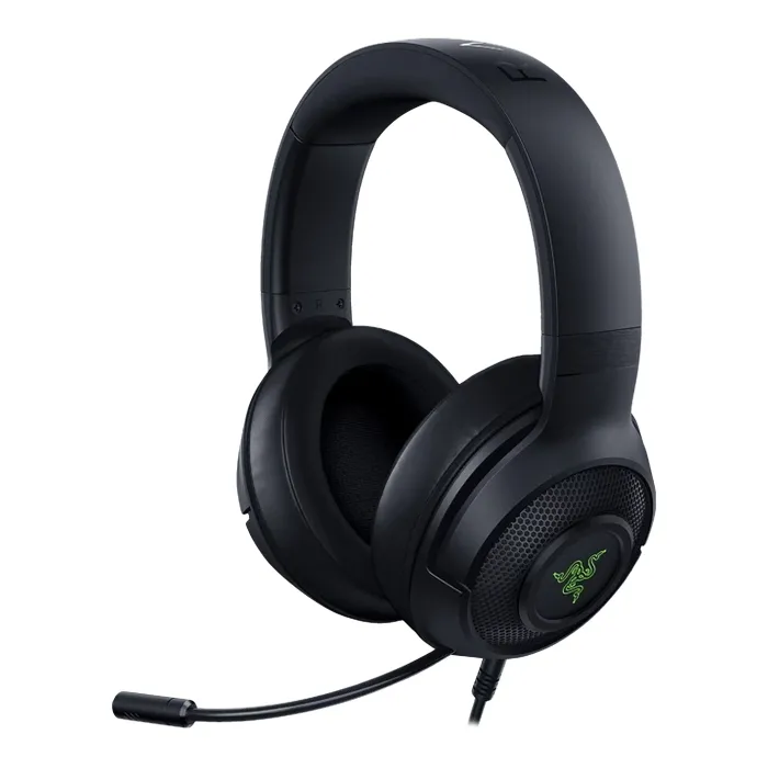 Gaming Headset Razer Kraken X, 40mm drivers, 12-28kHz, 32 Ohm, 109db, 250g, 1.3m, 3.5mm, Black