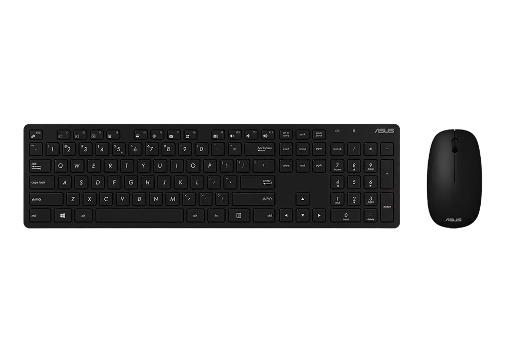 Клавиатура и мышь ASUS W5000, Беспроводное, Чёрный
