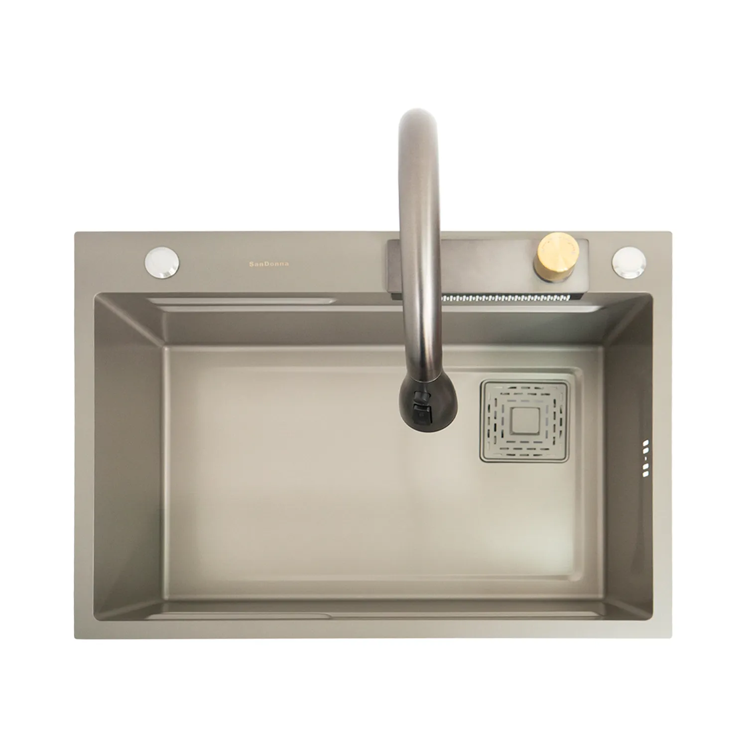 Chiuveta handmade SanDonna HD6850 (Crom Satin)