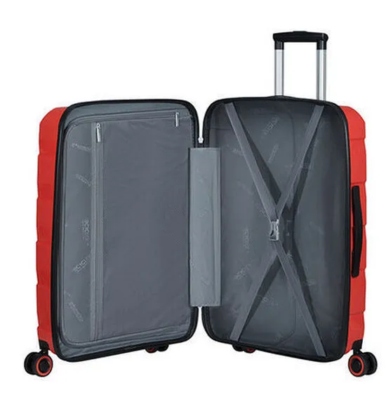 Valiza American Turister AIR MOVE 4 roti 66/24 TSA rosu coral