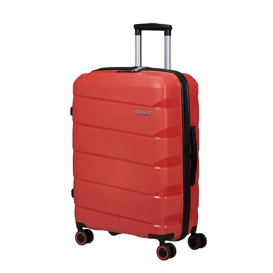 Valiza American Turister AIR MOVE 4 roti 66/24 TSA rosu coral