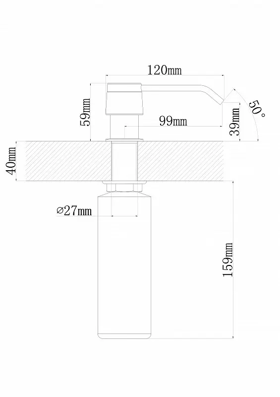 Dozator Florentina RONDO (Antracit)