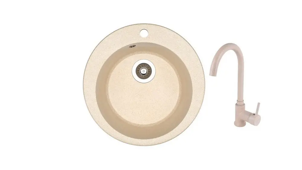 НАБОР мойки Dr Gans GALA + SanDonna F 7073 бежевый