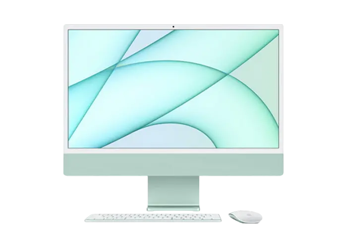 Computer All-in-One Apple iMac A2438, M1 with 8-core CPU and 8-core GPU, 16GB/512GB, macOS Big Sur, Verde