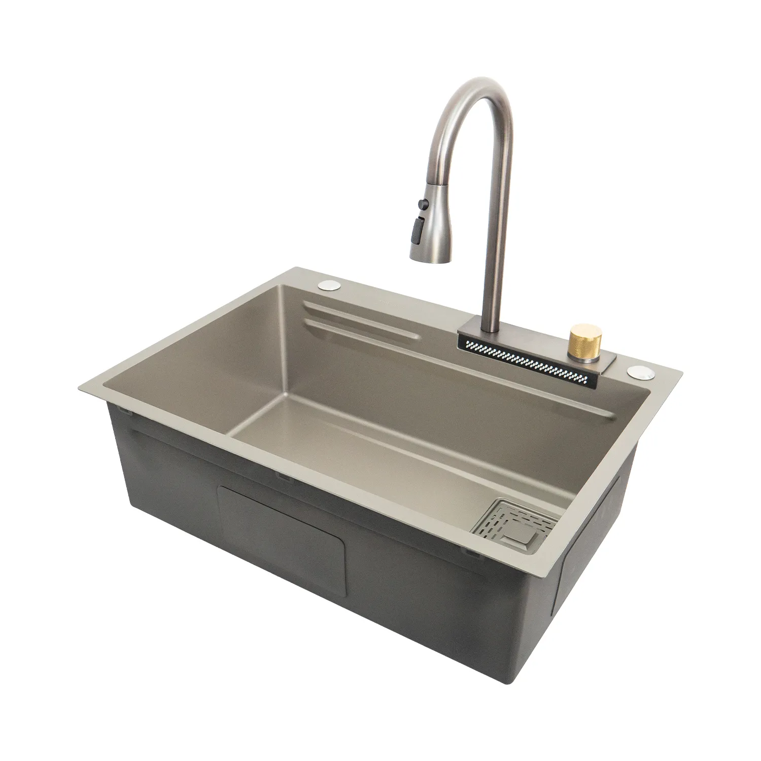 Chiuveta handmade SanDonna HD6850 (Crom Satin)